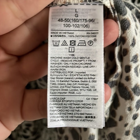 Gap tired animal print dress - Picture 8 of 9